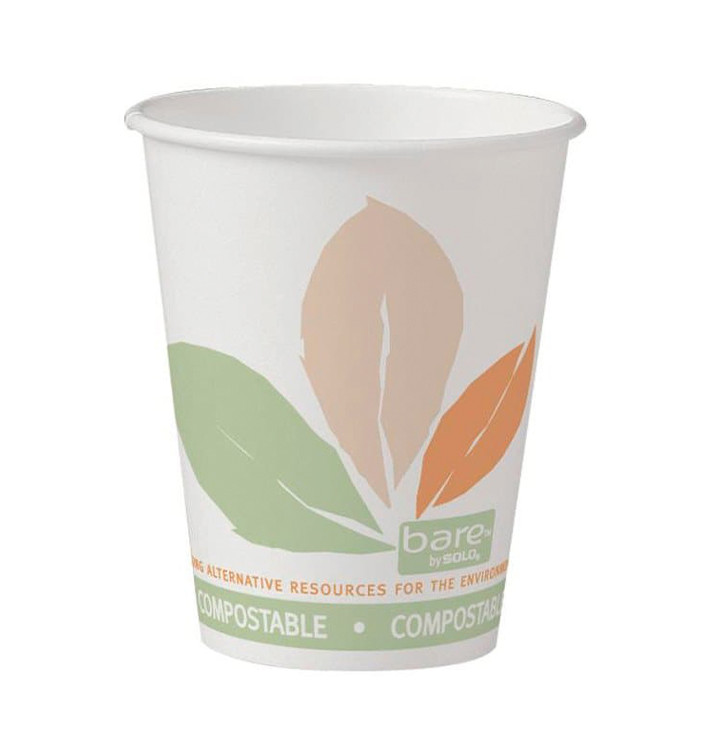 Paper Cup PLA "Bare" 12 Oz/360ml Ø8,9cm (50 Units) Paper Cup PLA "Bare" 12 Oz/360ml Ø8,9cm (50 Units)