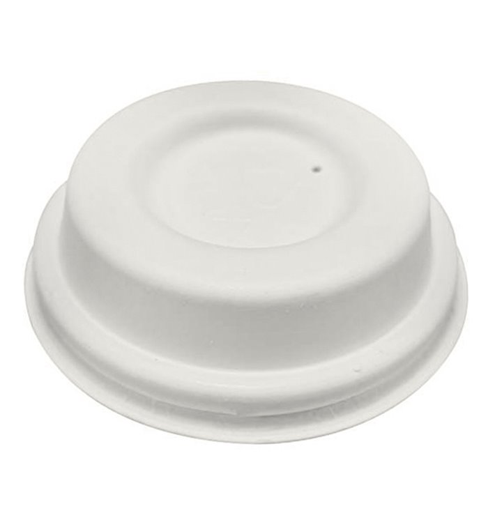 Lid of Moulded Cellulose Fibre White Ø6,2cm (2.000 Units) Lid of Moulded Cellulose Fibre White Ø6,2cm (2.000 Units)