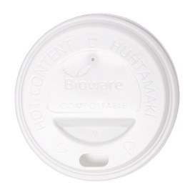 Lid for Paper Cup Hole White 6Oz/8Oz Ø7,0cm (100 Units) 