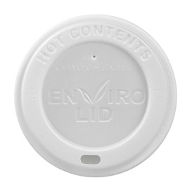 Lid for Paper Cup Hole White 12, 16 and 22 Oz Ø9,0cm (100 Units)