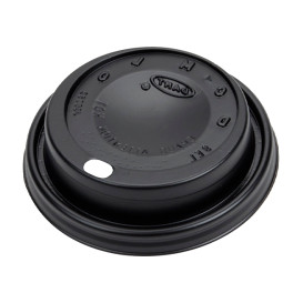 Plastic Lid with Hole PS for Foam Cup Ø8,1cm (100 Units)