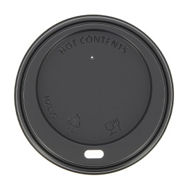 Lid for Paper Cup Hole Black 12, 16 and 22 Oz Ø9,0cm (1000 Units)
