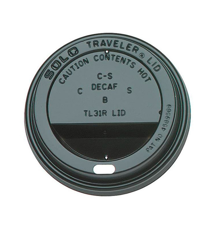 Lid for Cup Hole 6 and 8 Oz Black Ø8,0cm (1000 Units) Lid for Cup Hole 6 and 8 Oz Black Ø8,0cm (1000 Units)