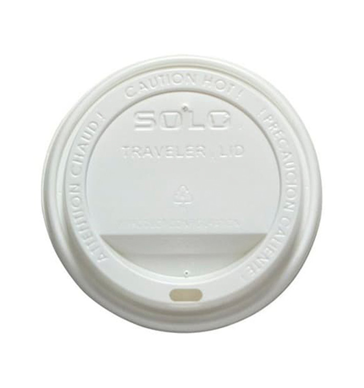 Lid for Cup Hole 6 and 8 Oz White Ø8,0cm (100 Units) 