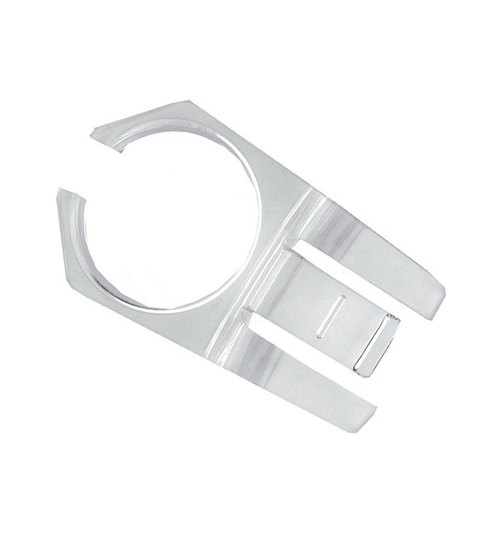 Plastic Cup Holder PS Reusable 1 Slot (10 Units) Plastic Cup Holder PS Reusable 1 Slot (10 Units)