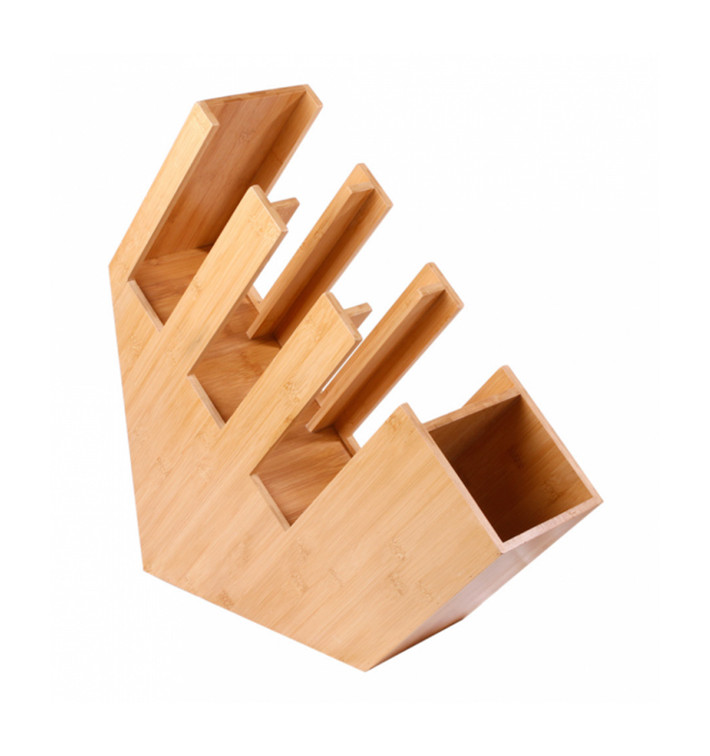 Bamboo Cup, Straw and Lid Organizer 14x50x50cm (2 Uts) Bamboo Cup, Straw and Lid Organizer 14x50x50cm (2 Uts)