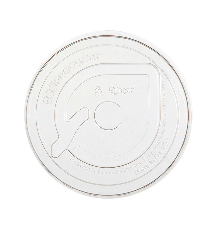 Plastic Lid PLA for Cornstarch Cup 265,355,590ml (100 Units) Plastic Lid PLA for Cornstarch Cup 265,355,590ml (100 Units)