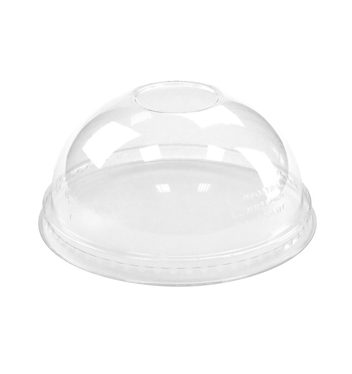 Plastic Dome Lid PLA for Cup 265,355,590ml (100 Units) Plastic Dome Lid PLA for Cup 265,355,590ml (100 Units)
