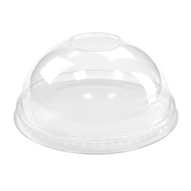 Plastic Dome Lid PLA for Cup 265,355,590ml (1.000 Units)