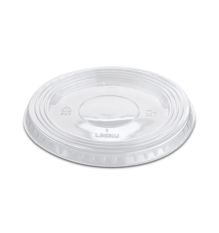 Plastic Lid PET Crystal Flat Ø9,4cm (100 Units) Plastic Lid PET Crystal Flat Ø9,4cm (100 Units)