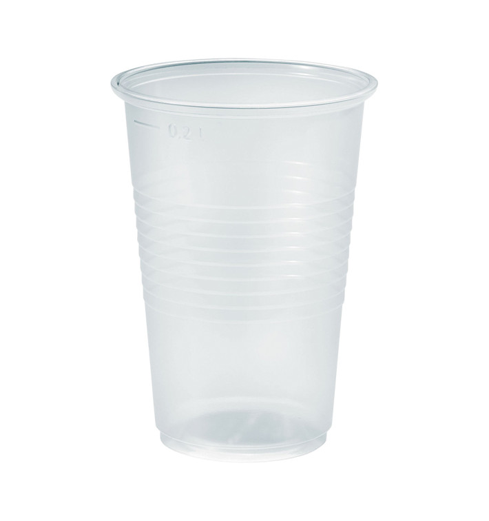Plastic Cup PP Clear 230ml Ø7,0cm (100 Units) Plastic Cup PP Clear 230ml Ø7,0cm (100 Units)