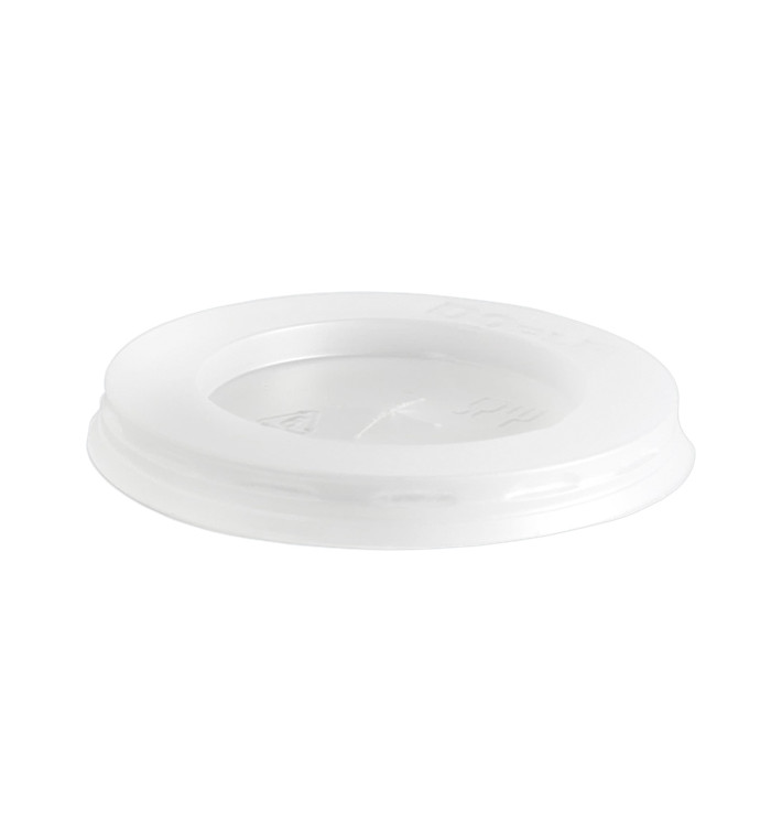 Plastic Lid with Straw Slot PS Clear Flat Ø7cm (100 Units) Plastic Lid with Straw Slot PS Clear Flat Ø7cm (100 Units)