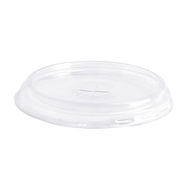 Plastic Lid PS Ø8,3cm for Cups of 350, 400 and 500ml (100 Units) 