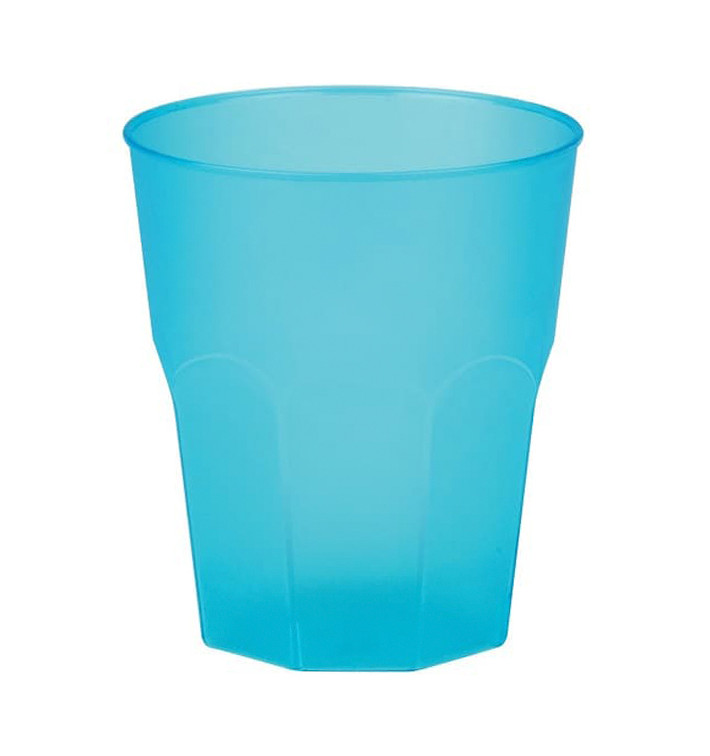 Plastic Cup PP "Frost" Turquoise 270ml (20 Units) Plastic Cup PP "Frost" Turquoise 270ml (20 Units)