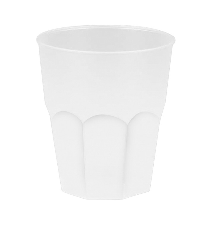Plastic Cup PP "Frost" White 270ml (20 Units) Plastic Cup PP "Frost" White 270ml (20 Units)