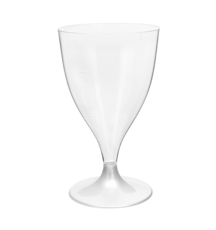 Plastic Stemmed Glass Wine White 200ml 2P (20 Units) Plastic Stemmed Glass Wine White 200ml 2P (20 Units)