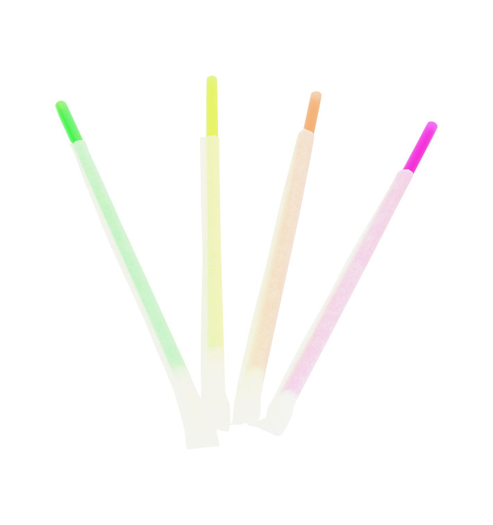 Plastic Straw Straight PS Fluorescent Wrapped Ø0,6cm 20cm (10000 Units) Plastic Straw Straight PS Fluorescent Wrapped Ø0,6cm 20cm (10000 Units)