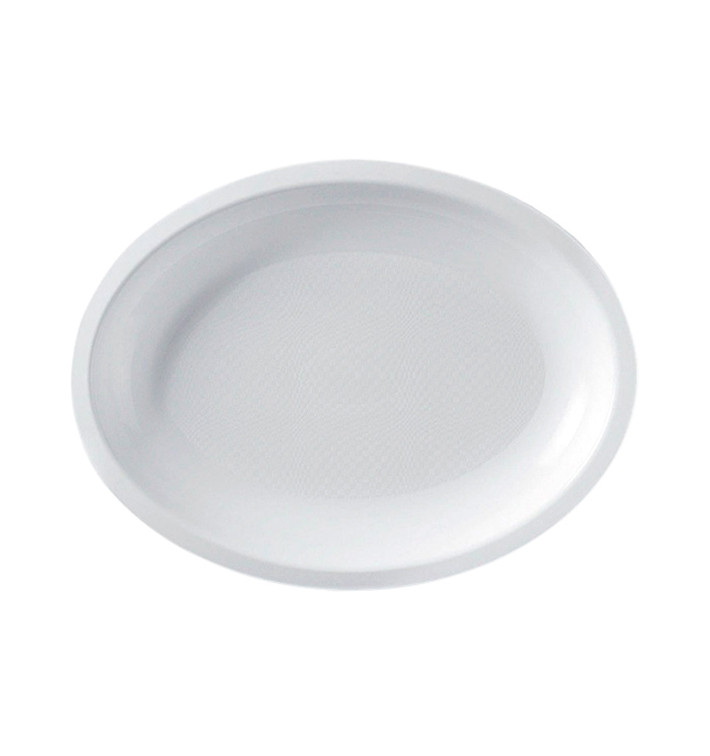 Plastic Platter Microwavable Oval Shape White 25,5x19 cm (600 Units) Plastic Platter Microwavable Oval Shape White 25,5x19 cm (600 Units)