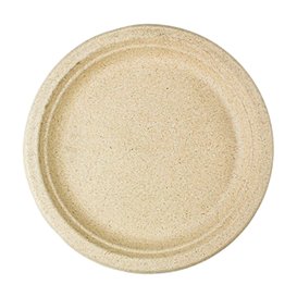 Wheat Straw Plate Natural Ø23 cm (50 Units) 