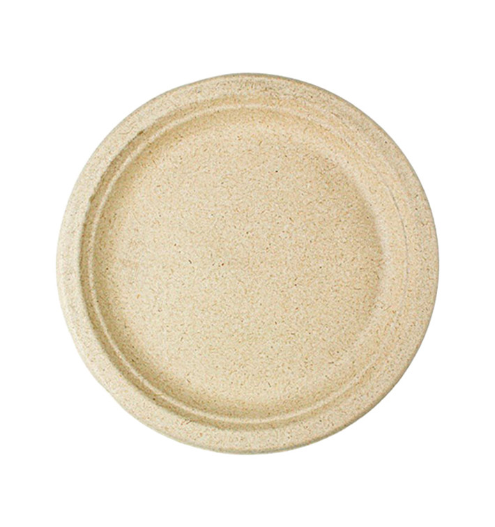 Wheat Straw Plate Natural Ø23 cm (50 Units) Wheat Straw Plate Natural Ø23 cm (50 Units)