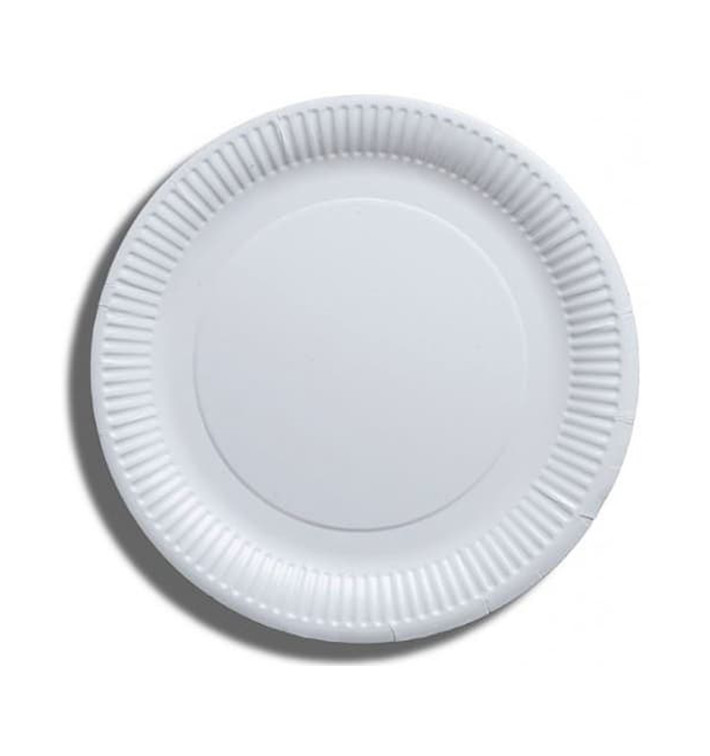 Paper Plate Biodegradable White 23 cm (1000 Units)