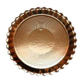 Paper Plate Round Shape Gold "Venus" 28cm (50 Units) 