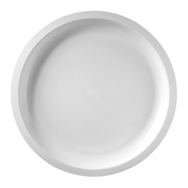 Plastic Plate White "Round" PP Ø29 cm (300 Units)