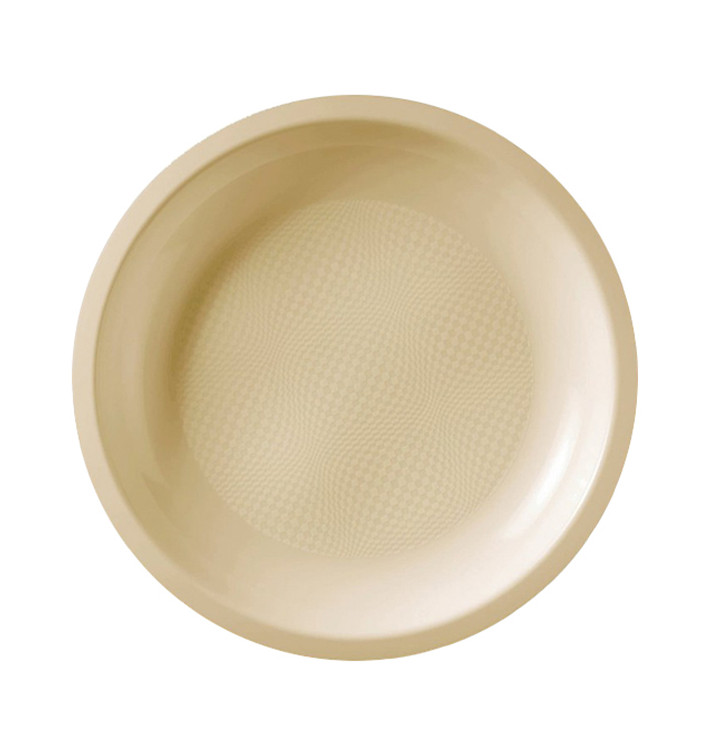 Plastic Plate Flat Cream "Round" PP Ø22 cm (50 Units) Plastic Plate Flat Cream "Round" PP Ø22 cm (50 Units)