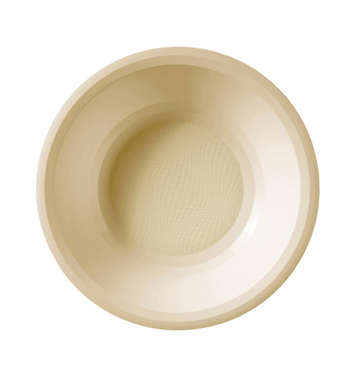 Plastic Plate Deep Cream "Round" PP Ø19,5 cm (50 Units) 