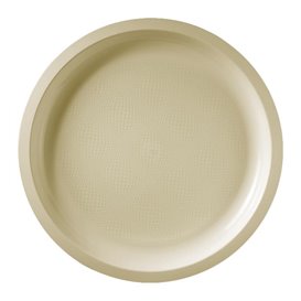 Plastic Plate Cream "Round" PP Ø29 cm (300 Units)