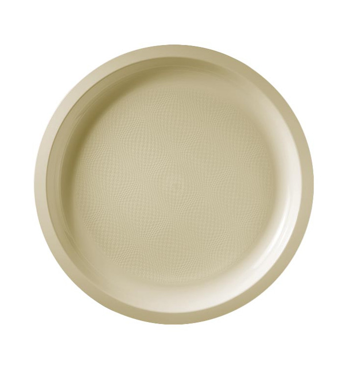 Plastic Plate Cream "Round" PP Ø29 cm (300 Units) Plastic Plate Cream "Round" PP Ø29 cm (300 Units)