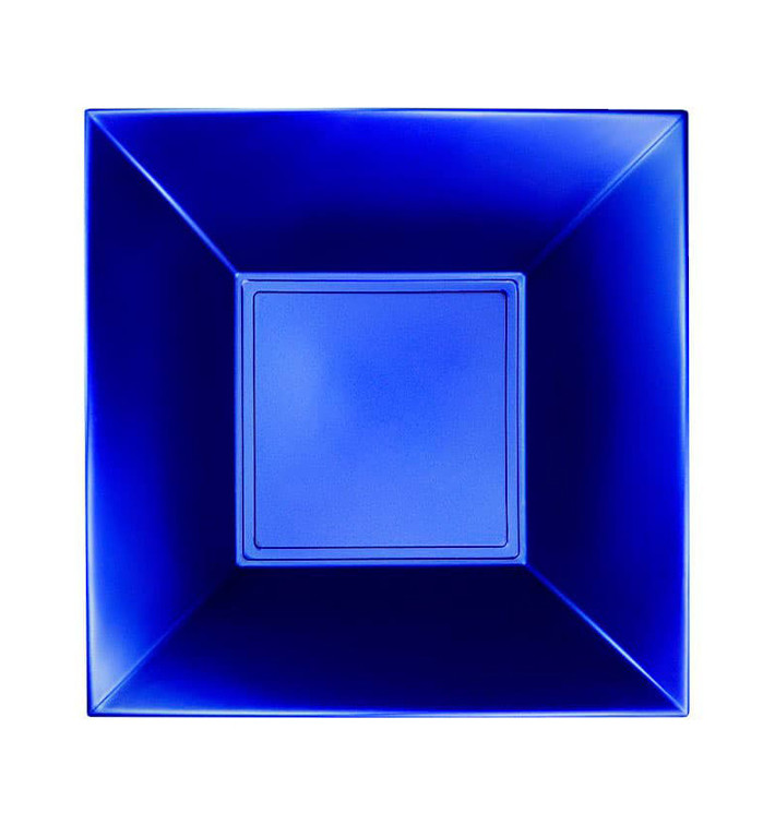 Plastic Plate Deep Blue "Nice" Pearl PP 18 cm (25 Units) Plastic Plate Deep Blue "Nice" Pearl PP 18 cm (25 Units)