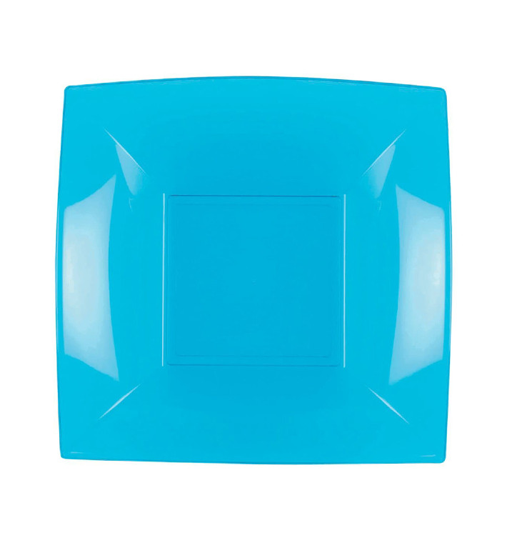 Plastic Plate Deep Turquoise "Nice" PP 18 cm (25 Units) Plastic Plate Deep Turquoise "Nice" PP 18 cm (25 Units)