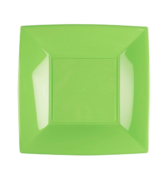 Plastic Plate Flat Lime Green "Nice" PP 18 cm (300 Units) Plastic Plate Flat Lime Green "Nice" PP 18 cm (300 Units)