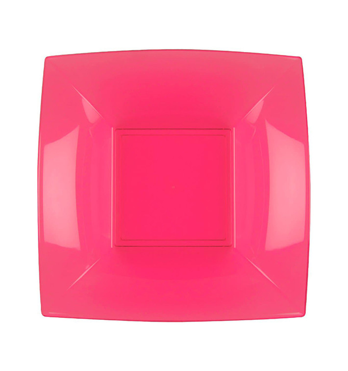 Plastic Plate Deep Fuchsia "Nice" PP 18 cm (25 Units) Plastic Plate Deep Fuchsia "Nice" PP 18 cm (25 Units)
