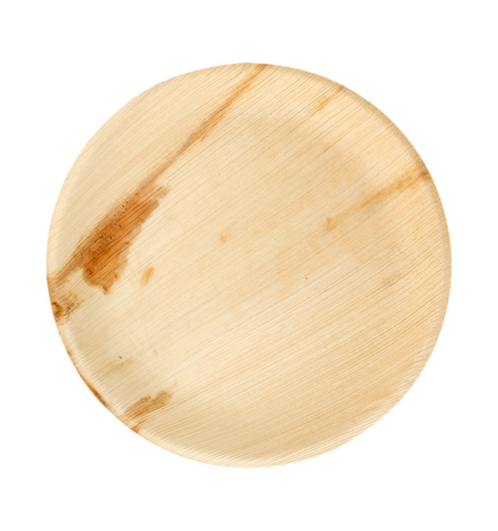 Palm Leaf Plate Round Shape 23 cm (200 Units) Palm Leaf Plate Round Shape 23 cm (200 Units)