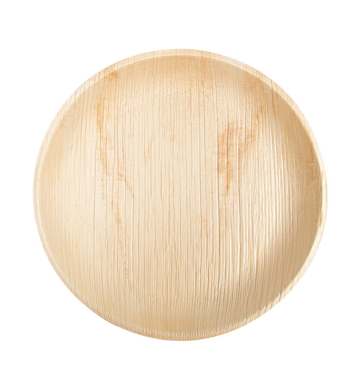 Palm Leaf Plate Round Shape 25 cm (200 Units) Palm Leaf Plate Round Shape 25 cm (200 Units)