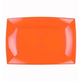 Plastic Tray Microwavable Orange "Nice" 28x19cm (240 Units)