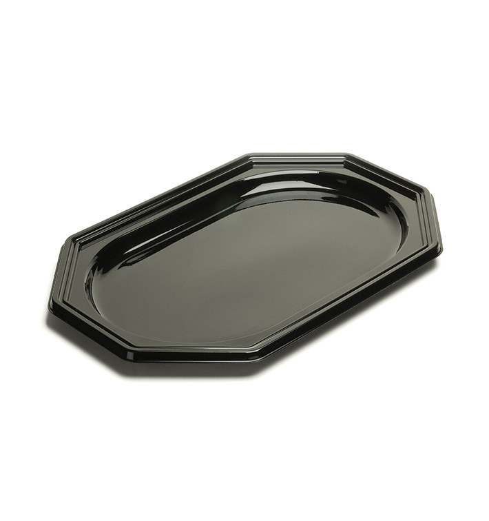 Plastic Platter Octogonal Shape Marble 55x38 cm (10 Units) Plastic Platter Octogonal Shape Marble 55x38 cm (10 Units)