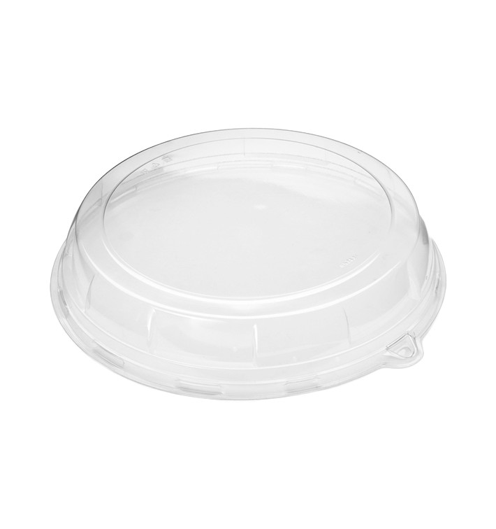 Plastic Lid for Sugarcane Plate Clear 23x5cm (21 Units) 