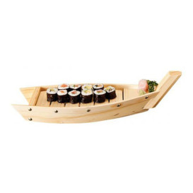 Wooden Sushi Boat Serving Tray 44x13x11cm (1 Unit) 