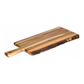 Wooden Serving Platter with Handle 56x20,3x1,9cm (6 Units)