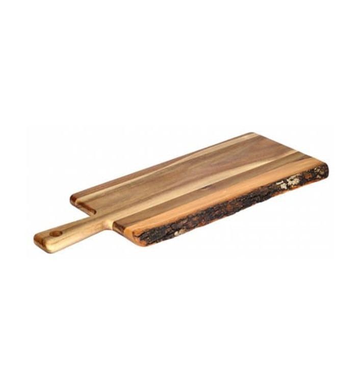 Wooden Serving Platter with Handle 56x20,3x1,9cm (6 Units)