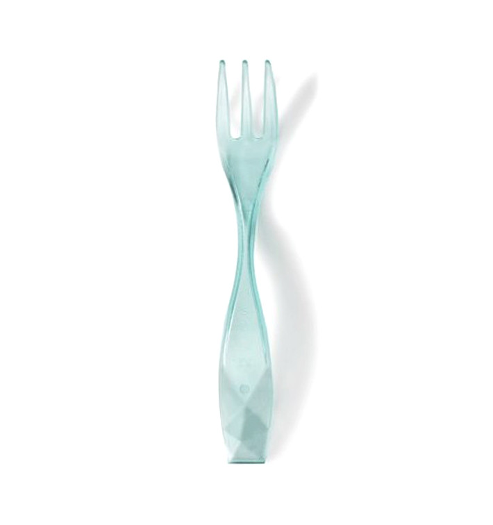 Tasting Mini Fork "Charme" Water Green 10cm (600 Units) Tasting Mini Fork "Charme" Water Green 10cm (600 Units)