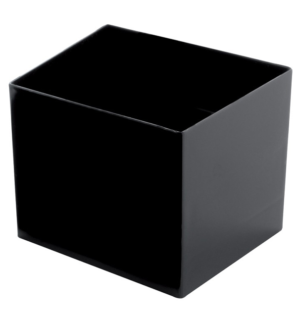 Tasting Plastic Bowl PS "Cube" Black 60 ml (15 Units) 