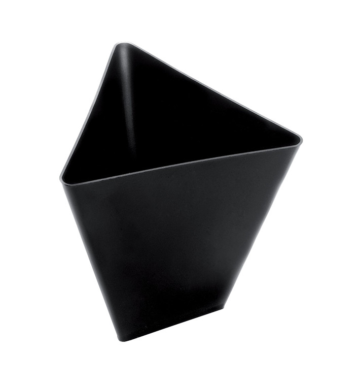 Tasting Plastic Bowl PS Triangle shape Black 70 ml (25 Units) Tasting Plastic Bowl PS Triangle shape Black 70 ml (25 Units)