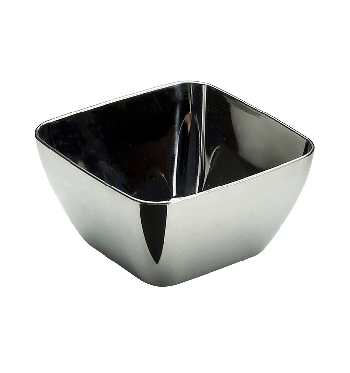 Tasting Plastic Bowl PS Silver 5x5x3 cm 75ml (200 Units) Tasting Plastic Bowl PS Silver 5x5x3 cm 75ml (200 Units)
