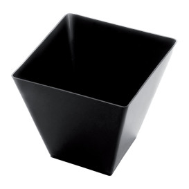 Plastic Tasting Cup PS "Rhombus" Black 95 ml (25 Units) 