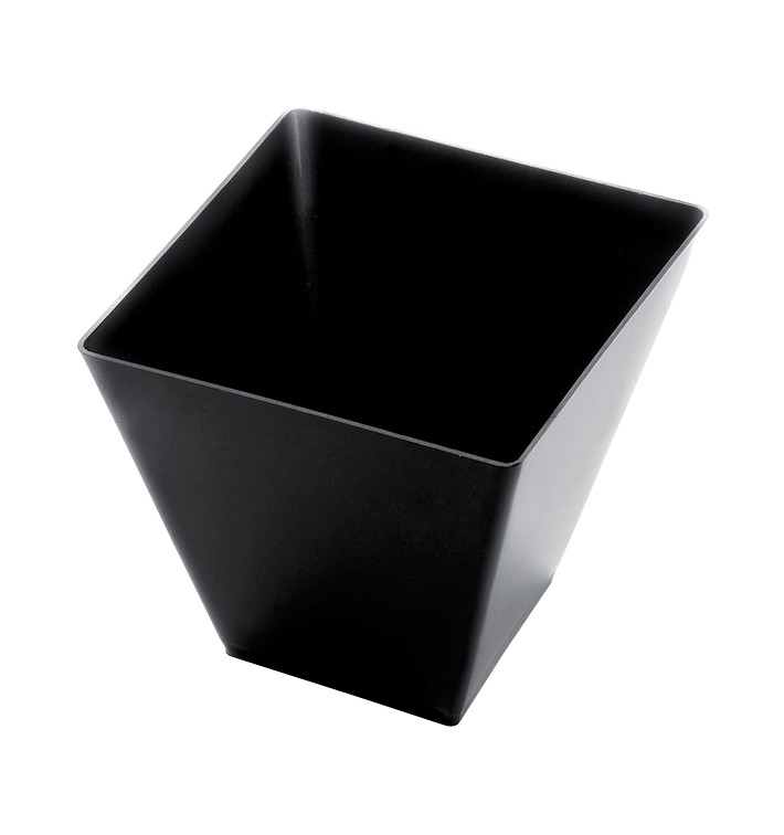 Plastic Tasting Cup PS "Rhombus" Black 95 ml (500 Units) Plastic Tasting Cup PS "Rhombus" Black 95 ml (500 Units)
