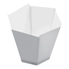 Plastic Tasting Cup PS "Gardenia" White 100 ml (500 Units)